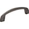 Jeffrey Alexander 96 mm Center-to-Center Brushed Black Nickel Rope Rhodes Cabinet Pull Z261-96-BNB - alternate 1